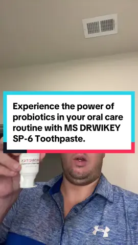 Experience the power of probiotics in your oral care routine with MS DRWIKEY SP-6 Toothpaste. Gentle on enamel, tough on stains, and perfect for daily use. #SP6Toothpaste #GentleWhitening #ProbioticCare #EnamelSafe #DailyFreshness