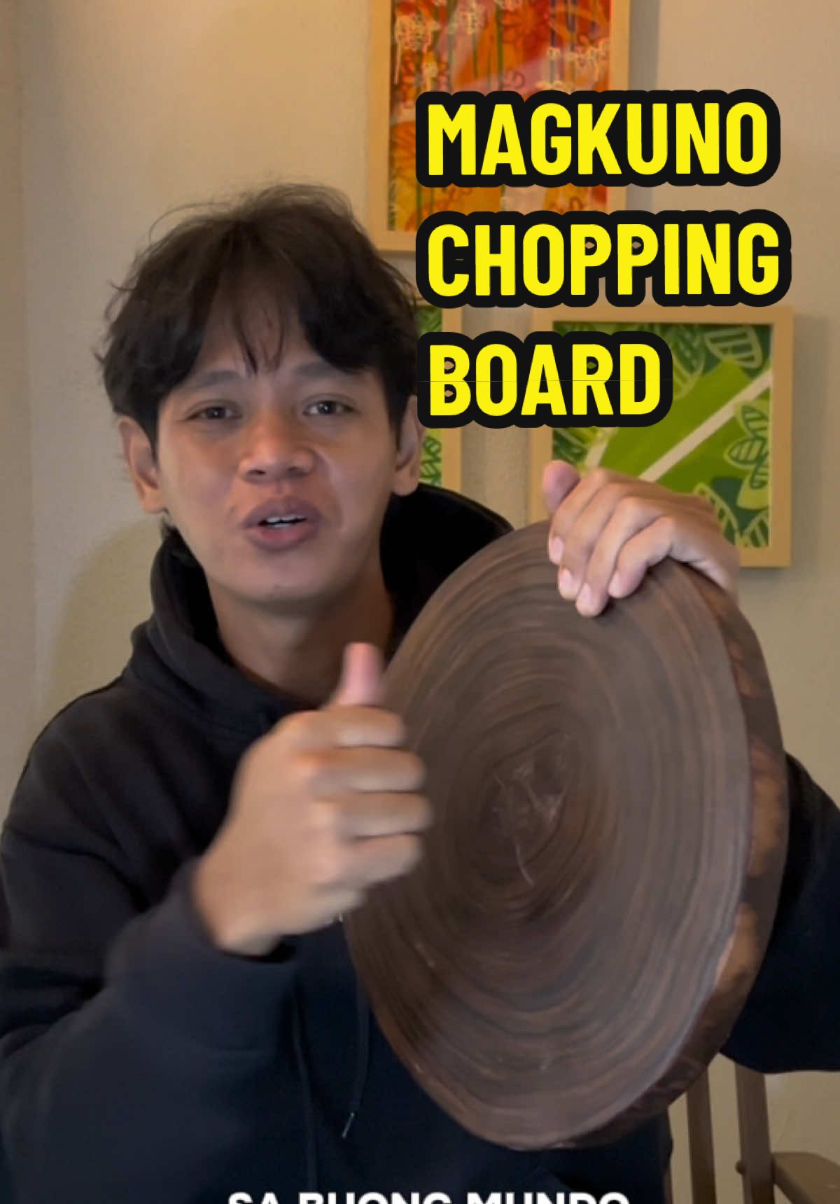 Magkuno Chopping Board super tigas at solid nito at mas better sa plastic chopping board na nagchichip at pwede humalo sa pagkain natin  #choppingboard #magkuno #kitchenutensils #kitchentool #cookingtiktok 