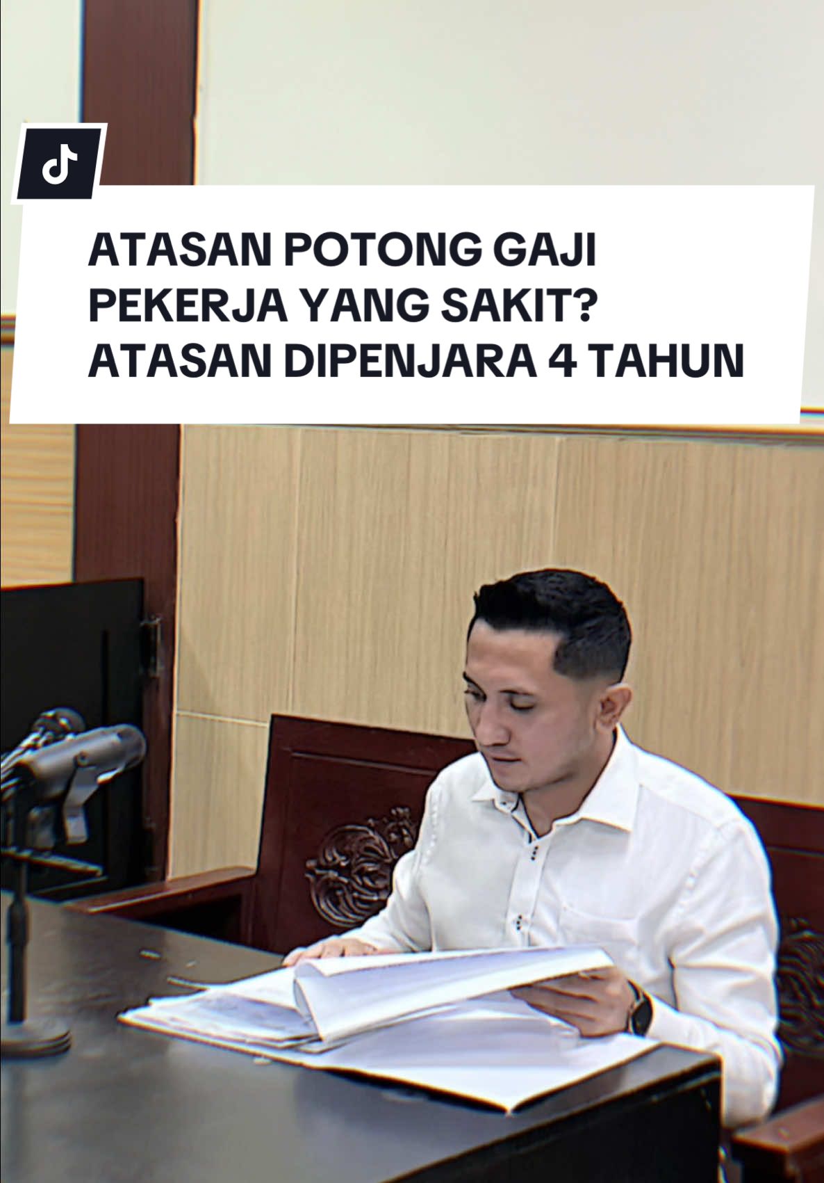Izin sakit , tidak masuk kerja,  Namun gaji dipotong oleh Atasan?, atasan/bosmu berpotensi dipenjara 4 Tahun & denda 400 juta rupiah. #buruhpabrik #pekerjakeras #buruh #pengusaha #pengangguran 