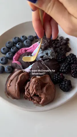 No thanks, I’ll stick with my yogurt 🥣🫐💕 ig @demylora #breakfastideas#yogurt#yogurtplate#yogurtparfait 