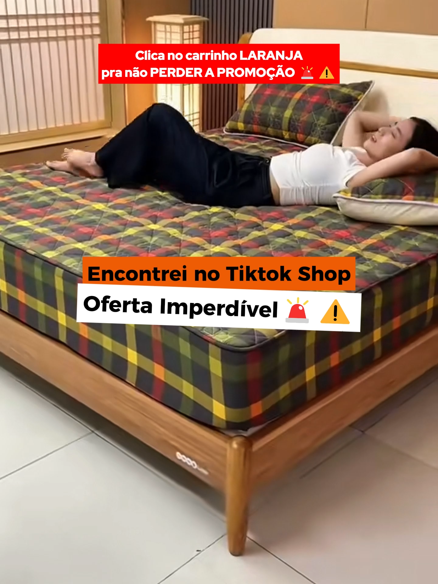 Capa Impermeável para Colchão em PROMOÇÃO relâmpago mas é só por tempo super limitado!#tiktokshop #cama #colchão