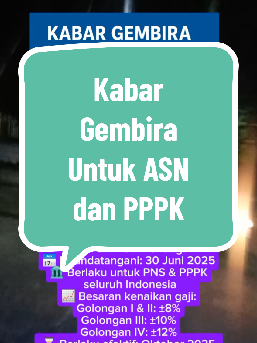 Kabar Gembira Untuk ASN Dan PPPK #pppk #asn #gaji #kenaikangaji 