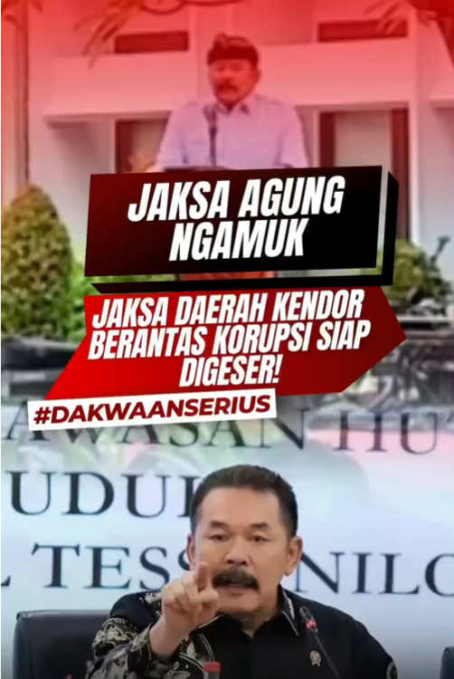 Jaksa Agung ST Burhanuddin Ngamuk! Jaksa di daerah yang kendor tangani Korupsi siap Digeser! . #peringatanjaksaagung #hukumhumanisberkeadilan #reformasipengadilan #koruptor #korupsi #kejagung #jaksaagung #bali #pertamina #chromebook #prabowo #masukberandafyp 