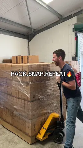 Busy day at HQ today in the packing department! #packingorders #chucklinggoat #bts #worklife #packing 