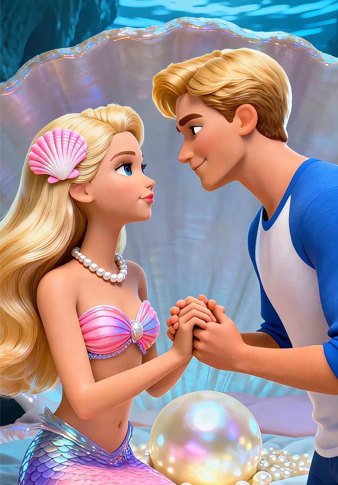 The Heart of the Sea: A Mermaid's Tale with a Boy🧜‍♀️💁🏼#barbie #barbieandken #barbiegirl #aibarbie #barbieminitv 