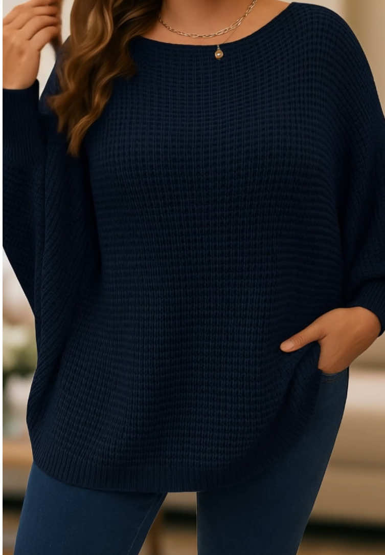 【Plus Size】 Solid Batwing Slee #gym #TikTokShop #fyp #OOTD #wwt 