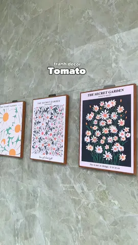 Decor phòng bằng tranh Canvas thêm xinh mà zá hạt dẻ nè #tomato #tranhcanvas #tranhdecor #bongreview #xuhuong 