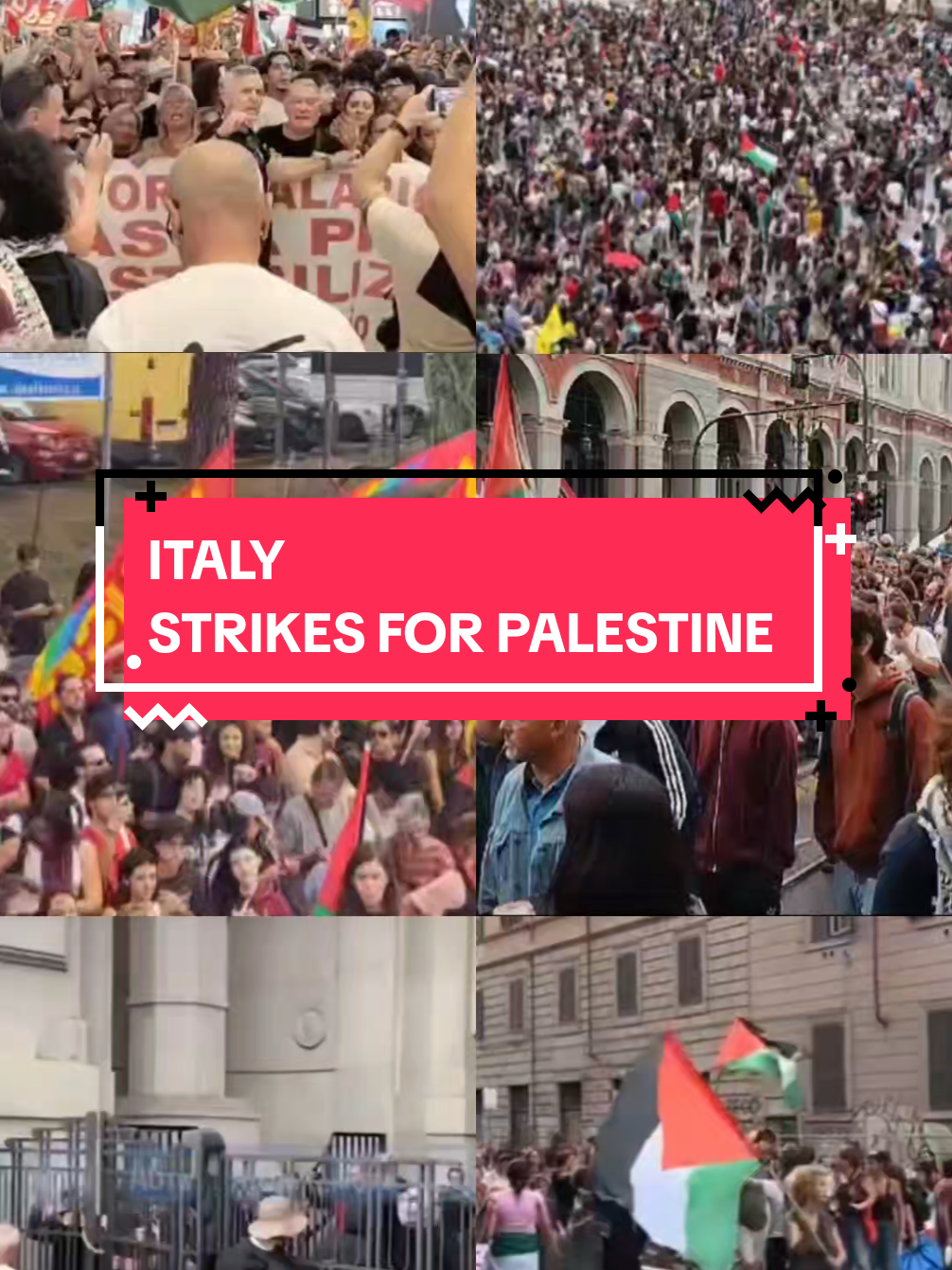 SEPTEMBER 22, 2025. Mass protests have erupted across Italy today in solidarity with Palestine. The people demand recognition of the State of Palestine and an end to the horrific genocide and the brutal occupation. @Giorgia Meloni YOU WORK FOR THE PEOPLE. LISTEN TO THEM.  #savegaza #freepalestine #humanity 