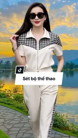 Sét bộ thể thao #thoitrangnu #thoitrangnucaocap #outfit #thoitrangtrungnien #setbo 