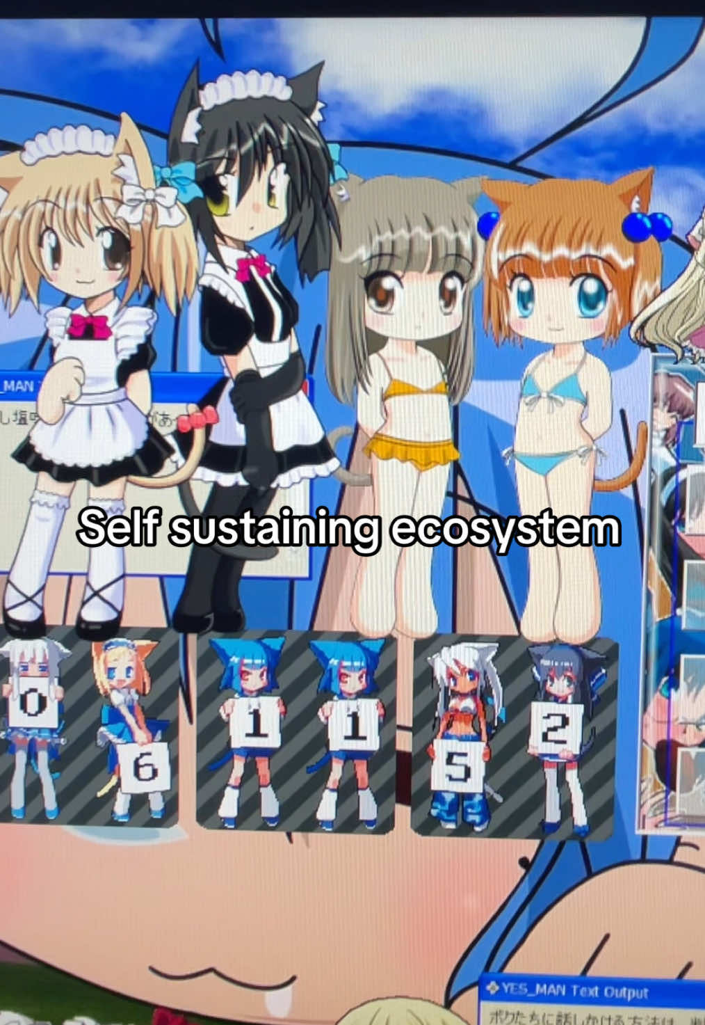 And theyre a happy family #ukugaka #higurashi #luckystar #sisterprincess #chobits 