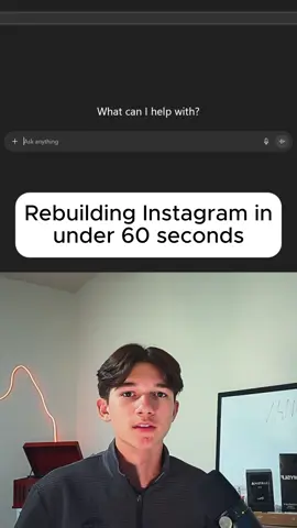 rebuilding Instagram in just 60 seconds #ai #coding #vibecoding #nocode 