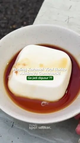 Puding Karamel Viral Barito Akhirnya Comeback!  Sempet pindah ke Blok M pas ada isu relokasi, sekitar 2 mingguan lalu mereka balik lagi ke Barito  Dan serunya, bukan cuma si puding karamel doang—sekarang makin rame karena ada tenant baru juga, bahkan Love Cheese yang sempet viral di Blok M udah buka di sini 👀 Ada yang udah nyoba kesini lagi ?  #trendyspotseeker #pudingkaramelbarito #placetogojkt #kulinerblokm 