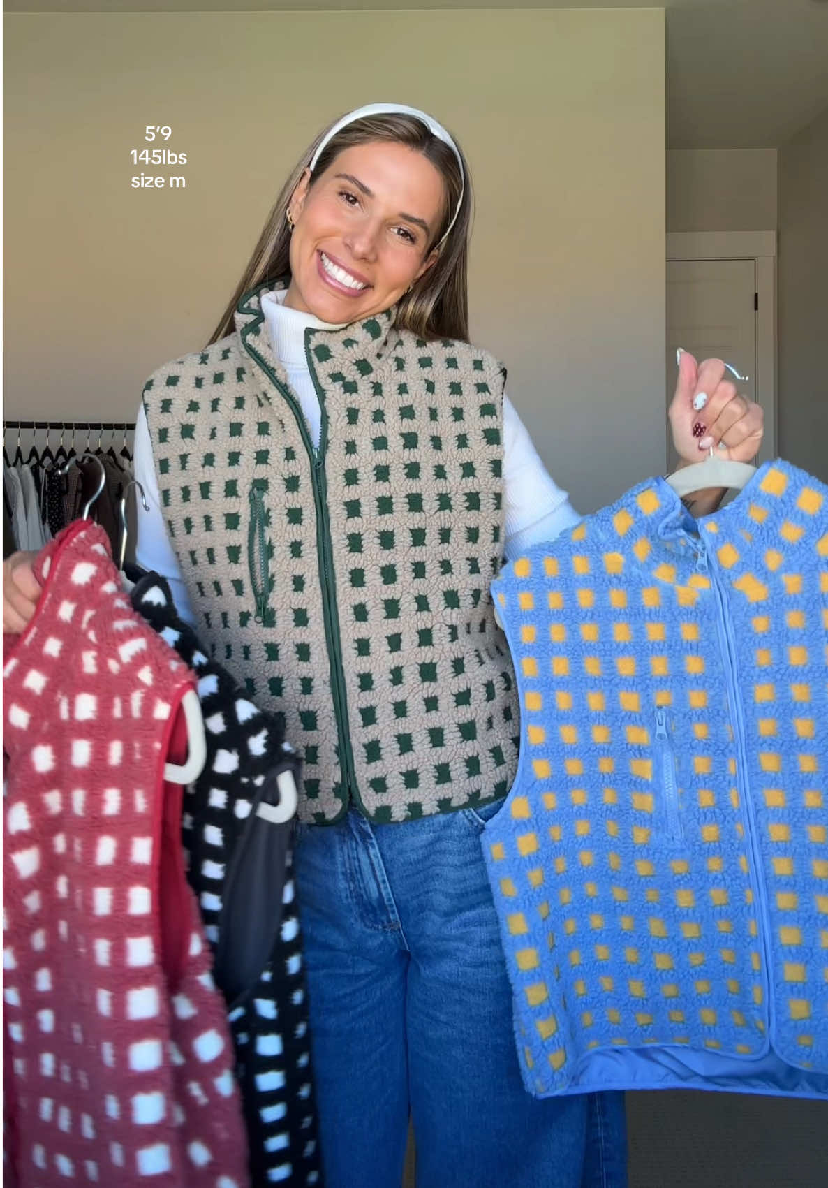 yes you need all the colors 🫶🏽 and on sale  #vest #plaidvest #checkeredvest #fallfashion #tiktokshopcreatorpicks 