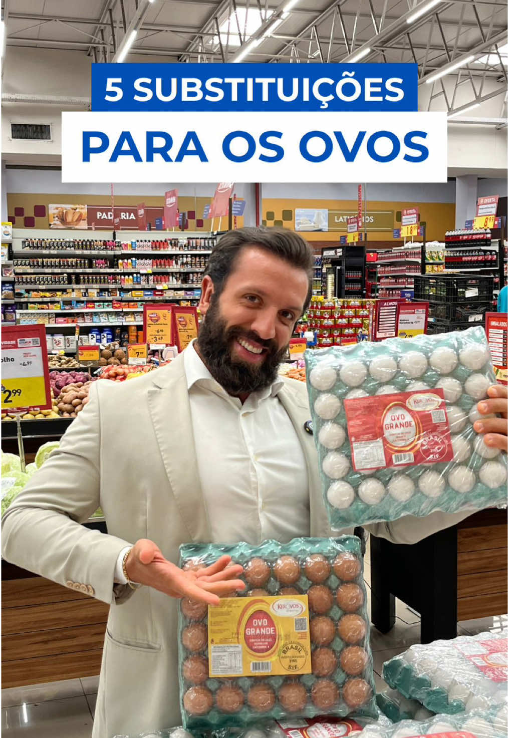 🚨 CHEGA DE OVO TODO DIA! Ninguém merece comer ovo 365 dias no ano 😅  Então aqui vão 5 substituições que ninguém te conta e que vão turbinar sua dieta: 🐟 Sardinha – Proteína boa e Ômega-3 pra saúde do coração 🫀 🧀 Mussarela – Sim, queijo pode entrar na dieta e ainda bater proteína do ovo! 😱 🥛 Leite em pó Molico – Mistura no café e pronto, bateu proteína sem fritar nada 🙌 🧑‍🍳 Ricota Light – Mais proteína, menos caloria. Só temperar bem e fica top! 🥣 Iogurte Grego Natural – Proteína de 2 ovos e ainda salva o seu intestino 🚀 🔥 Conclusão: você não precisa viver de ovo mexido pra ficar no shape! 👀 Agora me conta aqui: qual dessas substituições você mais gostou? #NutriLucasStein #nutricionista #YouFit #nutricao #emagrecimento
