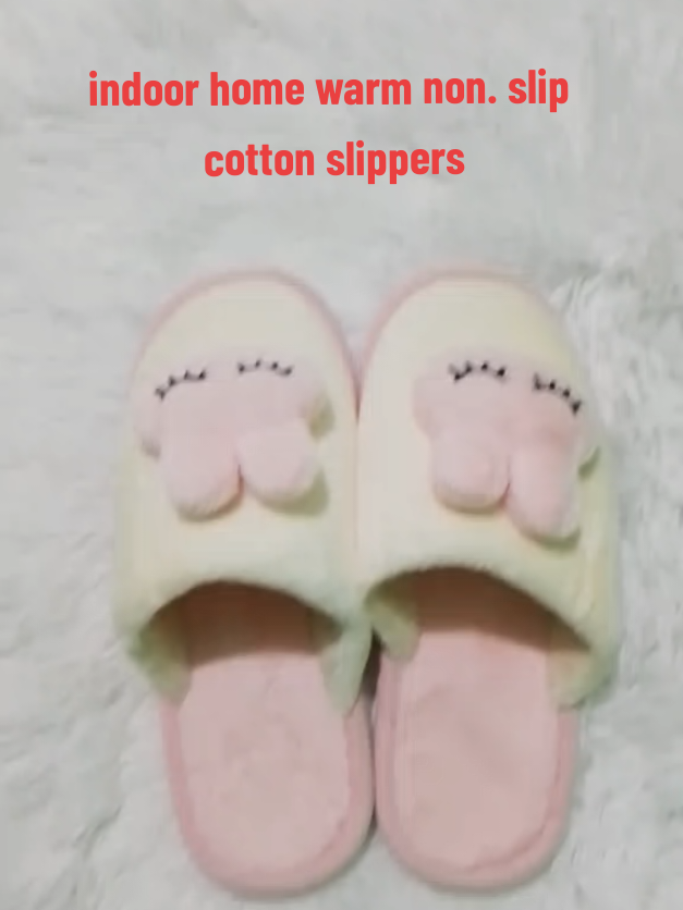 new style rabbit head couple slipper cotton warm #indoorhomeslipper  #cottonslippersathome  #pyp 