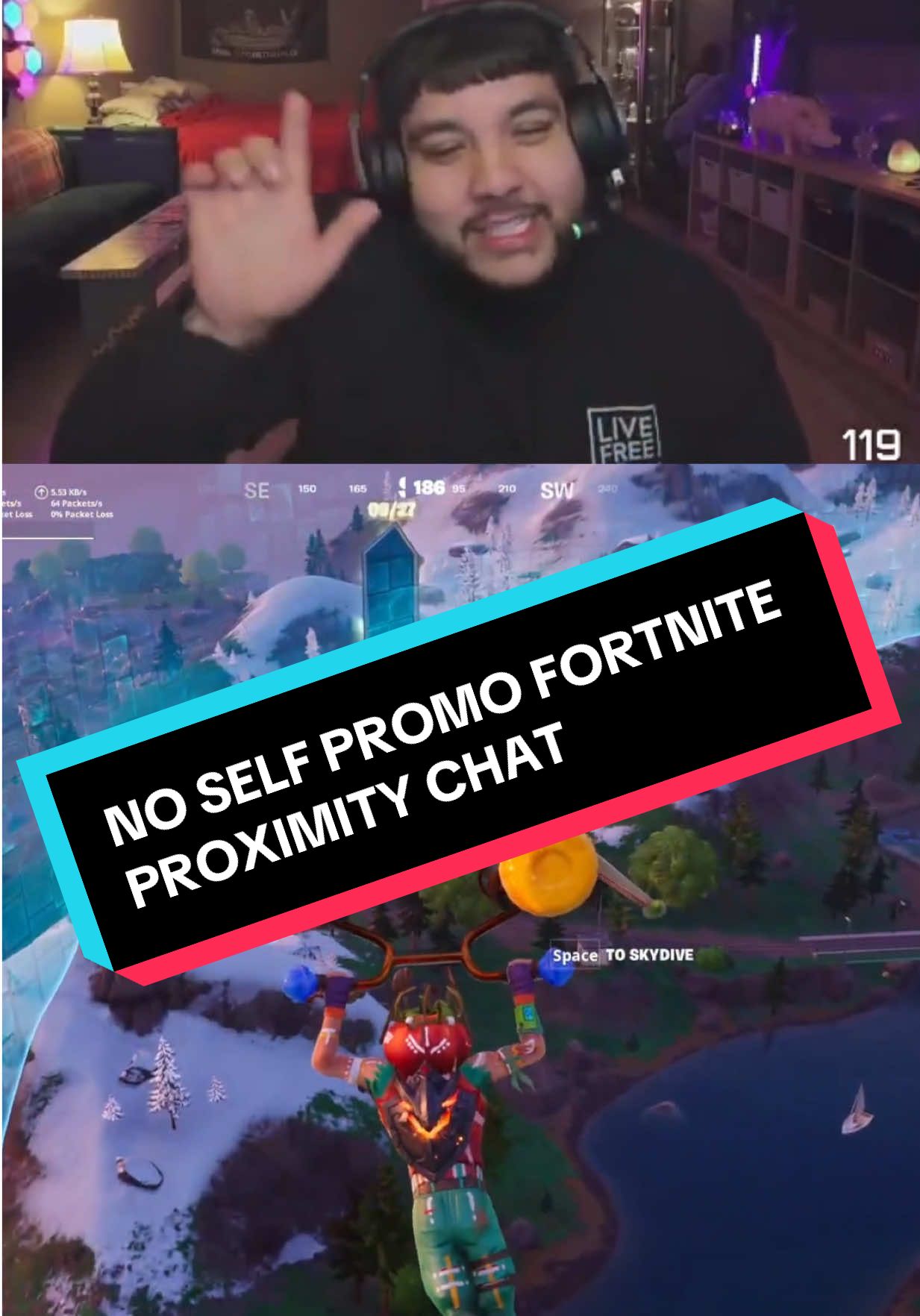 NO SELF PROMO 🤣😭🤣 #fortnite #fortniteproximitychat #twitch #twitchstreamer #livestreamer 