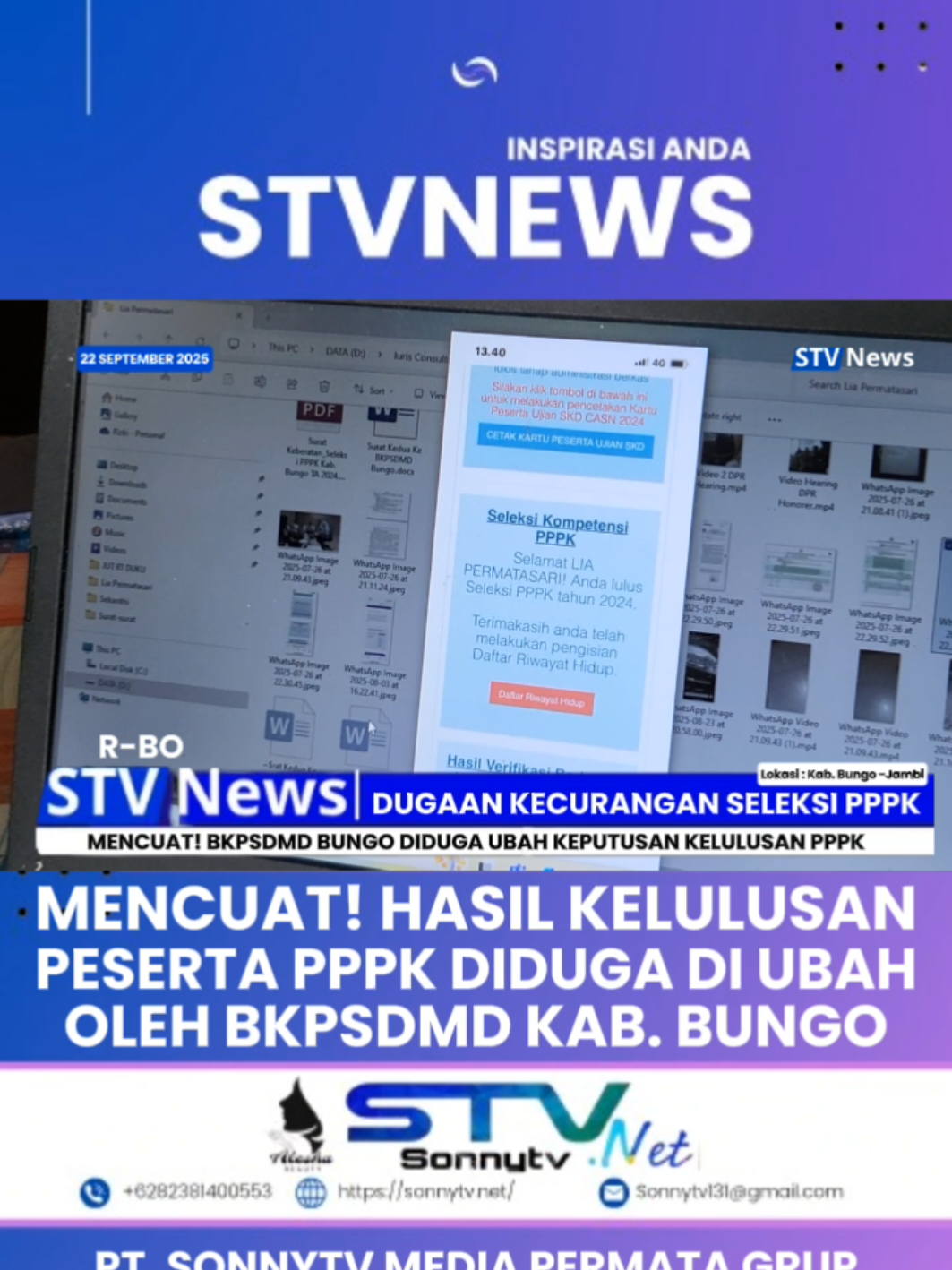 MENCUAT! HASIL KELULUSAN PESERTA PPPK DIDUGA DI UBAH OLEH BKPSDM KABUPATEN BUNGO, 22 SEPTEMBER 2025 #pppk #kemenpanrb #asn #bkpsdm 