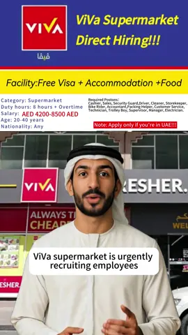 viva supermarket jobs in Dubai#job#hiring#vacancy