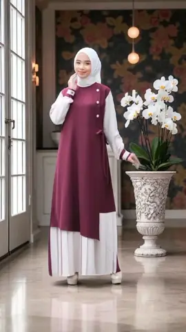 Safiya Dress Gamis Wanita Muslim Polos Kekinian Anti Uv #dress #dresscantik #dressmewah #ootdfashion #trending 