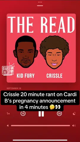 Crissle 20 minute rant on Cardi B’s pregnancy announcement in 4 minutes 🤔👀 #pasttheclip #cardib #theread #crissle #amithedrama 