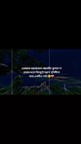 তোমাকে ভালোবেসে জেনেছি! ভুলতে না পারার মতো বিদঘুটে যন্ত্রণা পৃথিবীতে আর একটিও নেই!😅❤️‍🩹