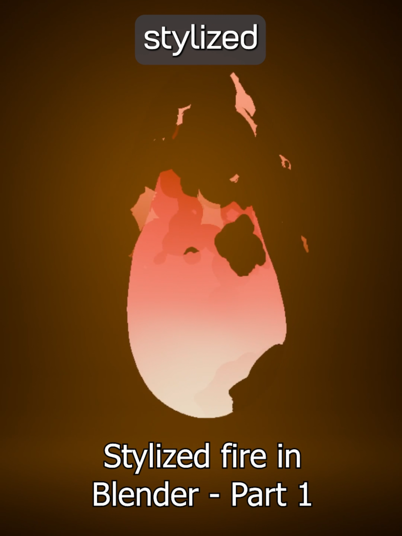 Stylized Fire in Blender - Part 1 . #blender3d #blendertutorial #stylizedart 