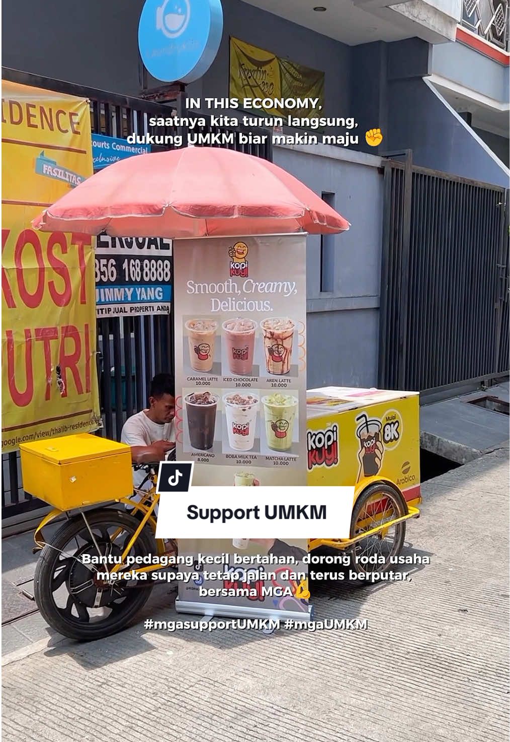 In this economy, yukk kita sama” support UMKM di jalan maupun usaha menengah terdekat kalian guyss😊🫶🏻 #mgaUMKM #mediagudangacc #umkmnaikkelas #supportumkm #rollupbanner 