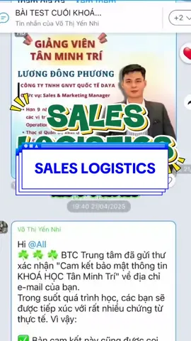 Khoảng 40k/ buổi học Sales Logistics 💪 Đăng ký ngay tại bio nhaa #tanminhtri #logistics #xuatnhapkhau #saleslogistics #salestanminhtri 