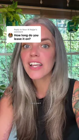 Replying to @Nour Al Najjar anywhere from 5-25 minutes got best results 🩶 @Schwarzkopf Professional #goodbyeyellow #silversisters #yellowhair 