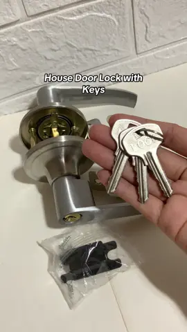 Metal Stainless Door Lock with Keys hardware #doorknob #doorlock #keys #house #Home 