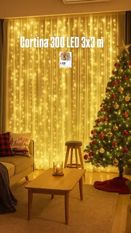 Cortina 300Led 3x3m 💡#cortinadeled #natal #noitedenatal #creatorsearchinsights #merrychristmas 