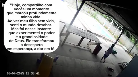 Hoje compartilho com vocês um testemunho que não pode ser guardado. Isaac é a prova viva de que Deus é um Deus de milagres. Após um afogamento, ele sobreviveu sem nenhuma sequela, contrariando todas as expectativas humanas. Durante esse período, uma corrente de oração se formou, com pessoas se unindo em fé, dobrando os joelhos e clamando pela vida do Isaac. Sentimos o amor e o poder de Deus através de cada oração e gesto de apoio. Hoje, com o coração transbordando de gratidão, agradeço a todos que estiveram conosco e, principalmente, a Deus, que nos mostrou que para Ele nada é impossível. Que este testemunho fortaleça a fé de todos e glorifique o nome do nosso Senhor. . . . #afogamento #milagre #testemunho #fe #gratidao  