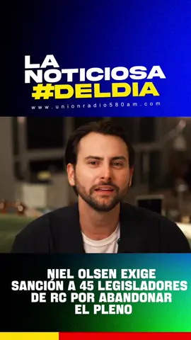 El presidente de la Asamblea Nacional, Niel Olsen presentó una sanción al Consejo de Administración Legislativa en contra de 45 legisladores de la RC que dejan su puesto en la sesión de pleno. El CAL dispone de 3 días, prorrogables por otros 3 para tramitar la queja y resolver las posibles sanciones. #cal #asamblea #nielsolsen #legisladores #uniónradio580  