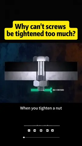 Why can't screws be tightened too much? #knowledge #Science #car 