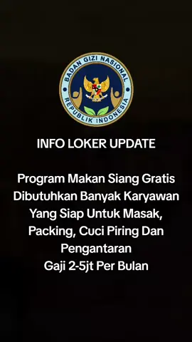 #infoloker #mbg #indonesia🇮🇩 #jabodetabek #fyppppppppppppppppppppppp 