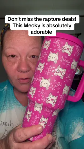 Don’t pass up this adorable kitty cat Meoky cup ##meoky##cat##rapture##sale##meoky🥤cups