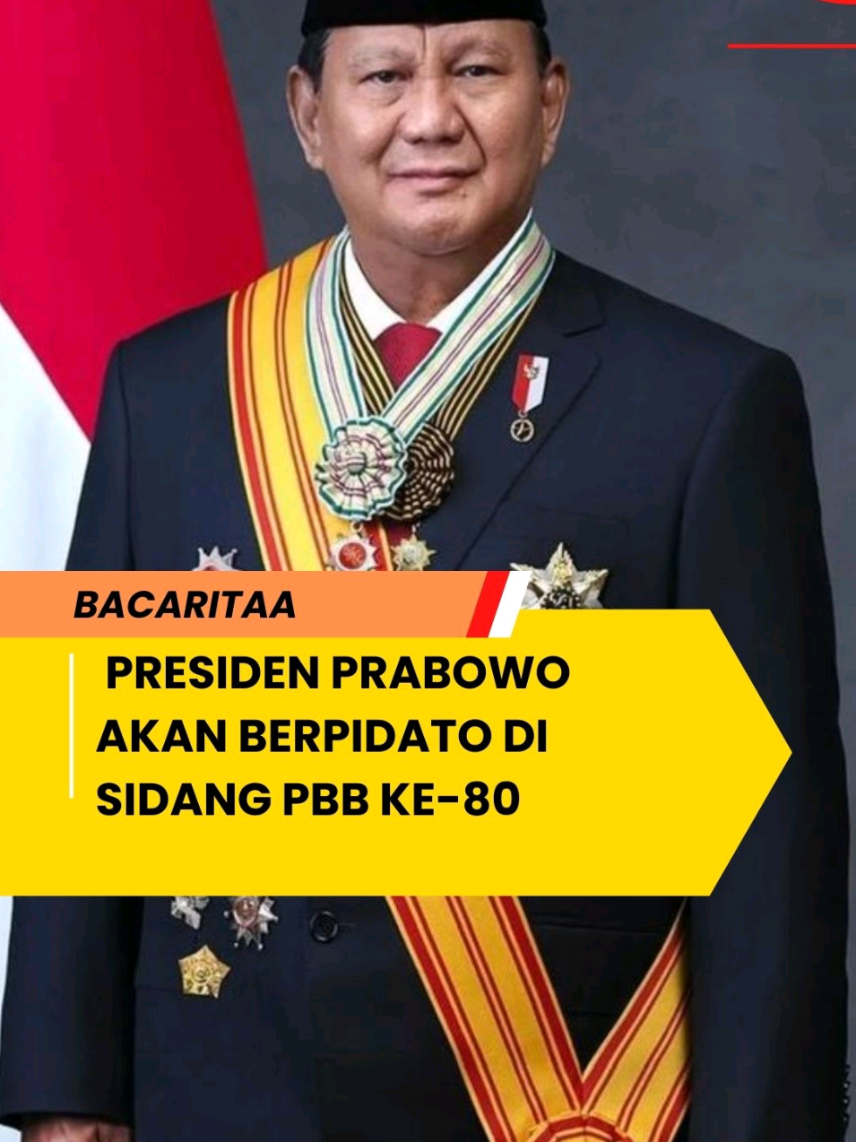 Presiden Prabowo dijadwalkan berpidato pada sidang PBB ke-80.  #prabowo #pbb #perserikatanbangsabangsa #amerika #fyp 