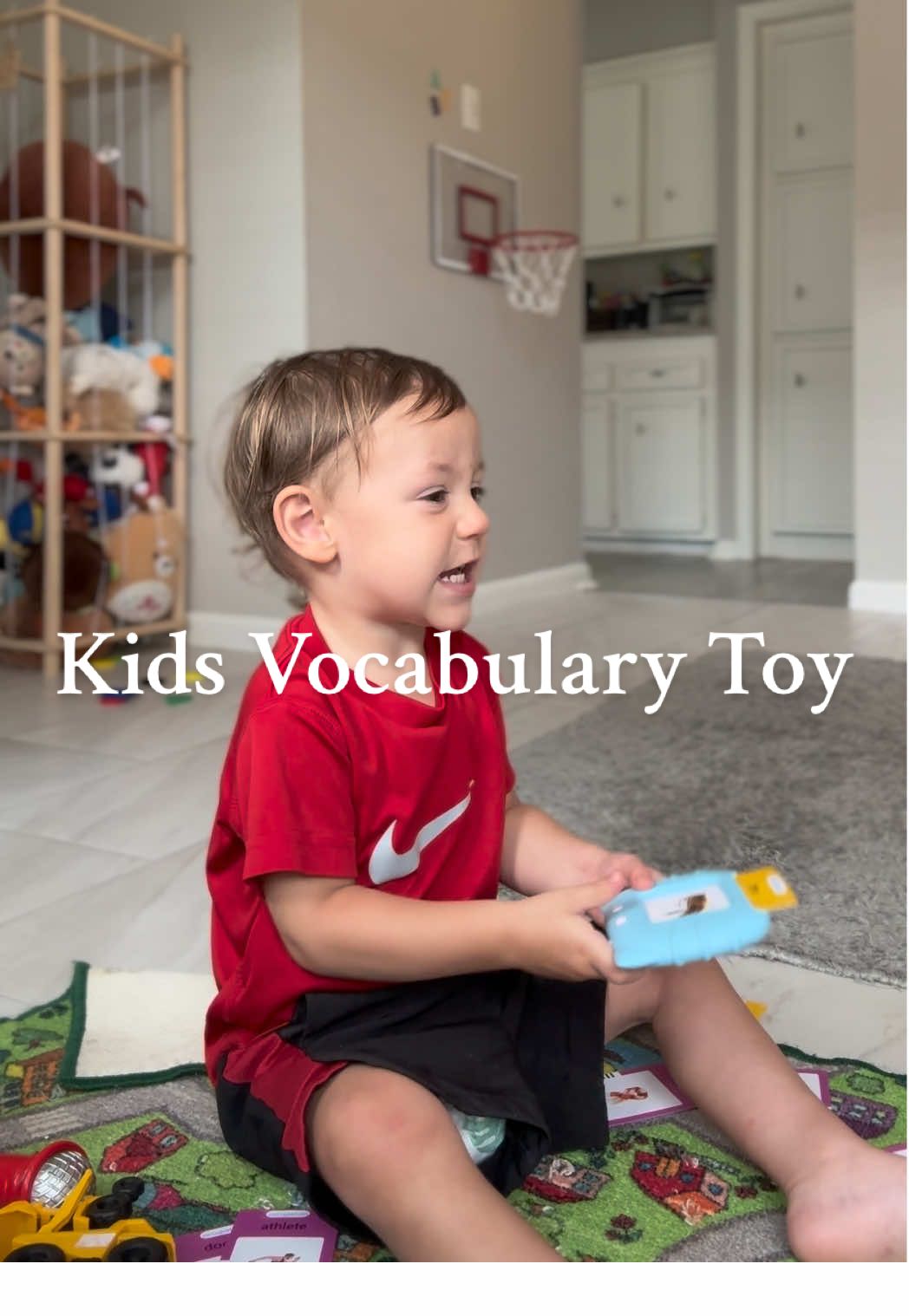 This toy is so helpful and fun for his vocabulary skills. And $6.99 with free shipping? It’s definitely a must-have! 🔡 #kids #toys #vocabulary #smart 