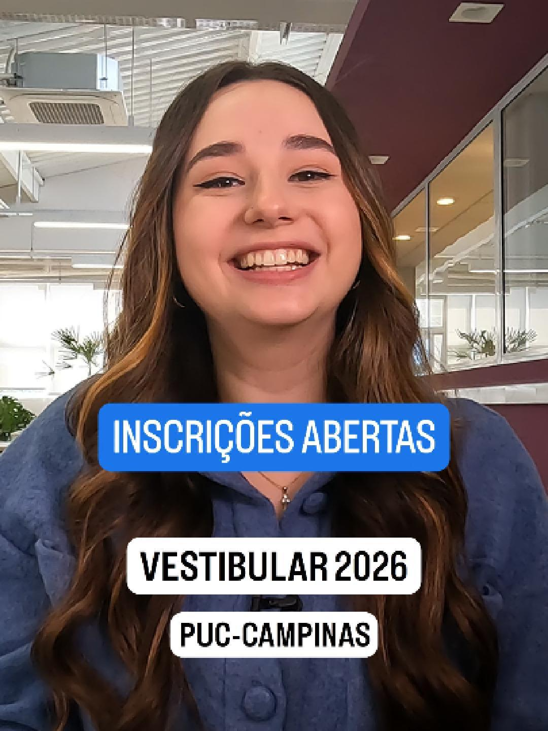 Na PUC-Campinas, você encontra o espaço ideal para ser tudo o que quiser: aprender, criar, transformar e crescer. As inscrições para o Vestibular 2026 estão abertas! Acesse o link na BIO e saiba mais! #puccampinas #excelencia #educação