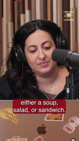 Are all foods either soups, salads, or sandwiches? 🤔 #AHotDogIsASandwich