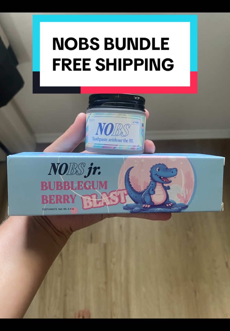 NOBS bundle with FREE SHIPPING! GRAB WHILE THEY LAST! #hydroxyapatite #remineralizeyourteeth #toothpaste #flouridefree #nobs @nobstoothpaste 