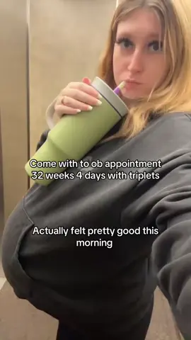 Ob told me to make it to Friday and if contractions are still bad or worse to come in and we’ll get the C-section going. She also said she hopes my water breaks this week😅🤣 #damettriplets #tripletpregnancy #tripletmom #MomsofTikTok #fyp 