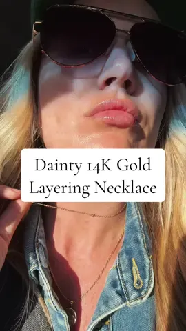 My go-to layering necklace #tiktokshopcreatorpicks #layeringnecklaces  #daintyjewelry #daintynecklace #pavoi @PAVOI 