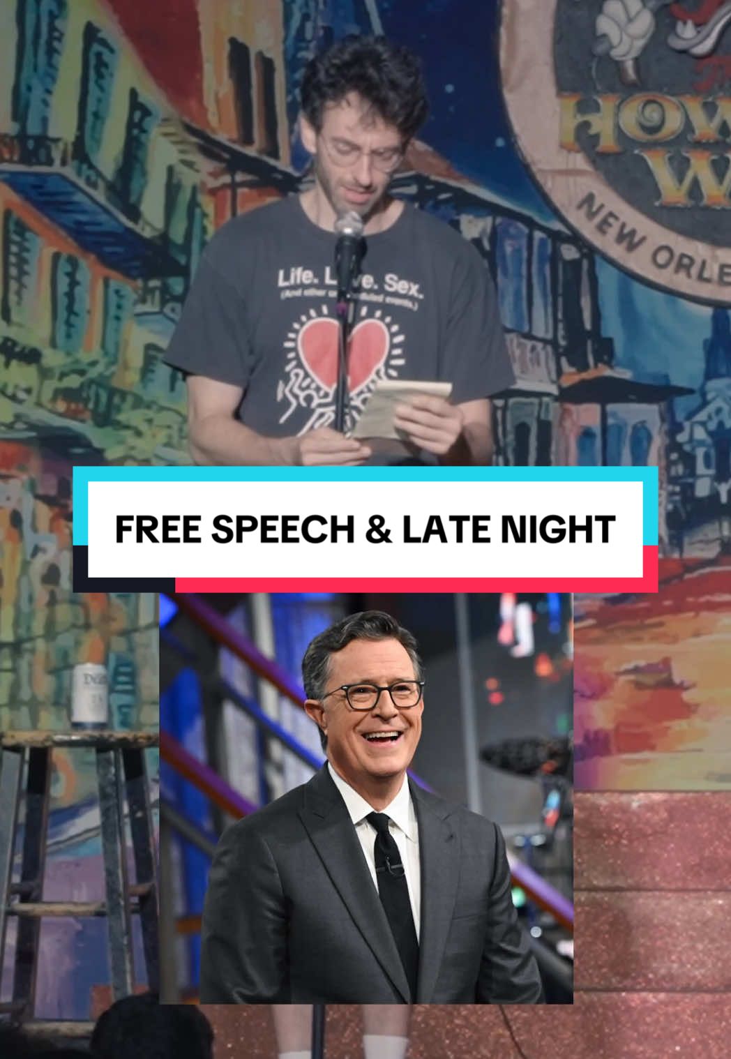First they came for Colbert… 🎤❌🤣 #latenight #jimmykimmel #stephencolbert #standup #comedy  