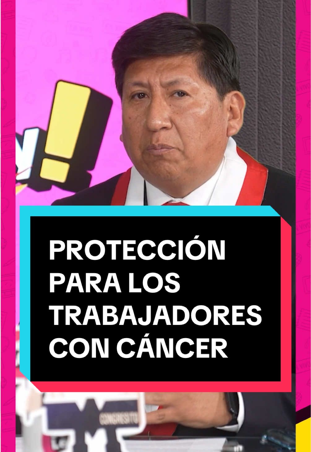 ¿Qué beneficios tiene la ley que protege a los trabajadores con cáncer? 🤔👏 El segundo vicepresidente, @Waldemar Cerrón, lo detalla en nuestro podcast #DeLey. ☑️Todos los lunes a las 7:00 p. m. en nuestro canal oficial de YouTube. ¡No te lo pierdas!