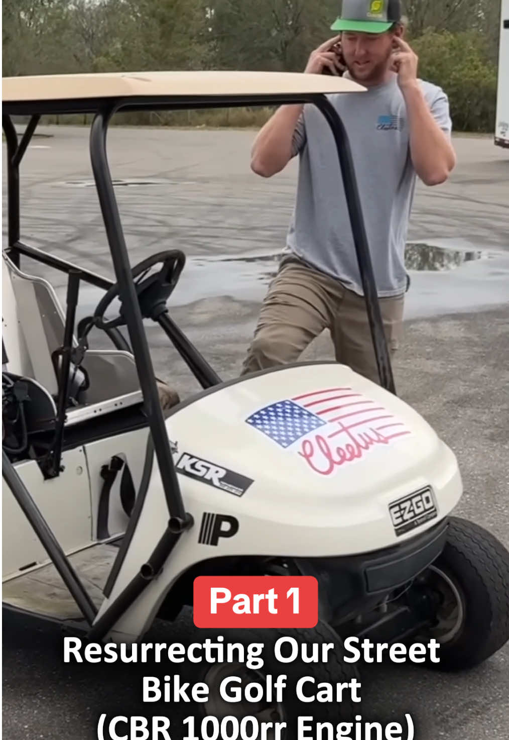 Resurrecting Our Street Bike Golf Cart (CBR 1000rr Engine) #cleetusmcfarland #cleetusm #golfcart 
