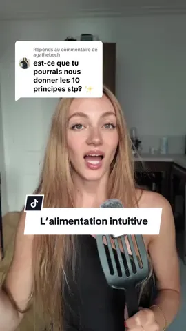 Réponse à @agathebech  Gère ton poids et ta relation à la nourriture grâce aux principes de l’alimentation intuitive ! #alimentationintuitive #intuitiveeating #dietculture #regime #restrictions 