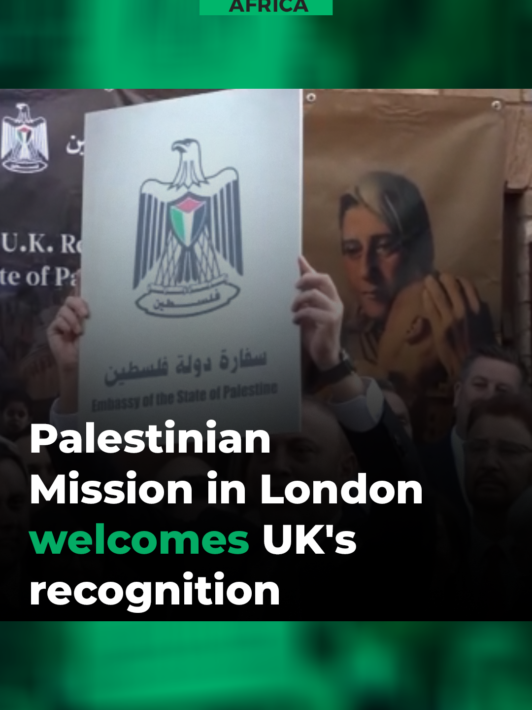 Palestinian envoy to UK, Husam Zomlot, has welcomed the kingdom’s recognition of the state of Palestine in a speech at the mission in London