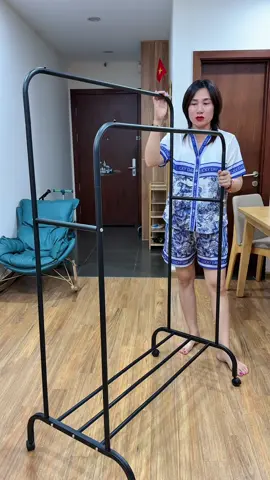 Kệ phơi quần áo 2 giàn có bánh xe #kephoido #kephoiquanao #giaphoiquanao #giaphoido #nganuytin 