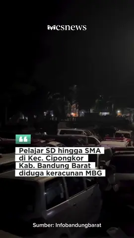 Lebih dari 200 pelajar jenjang SD hingga SMA di Kecamatan Cipongkor, Kab. Bandung Barat diduga keracunan makan bergizi gratis MBG.  Dugaan keracunan massal itu terjadi pada Senin (22/9/2025) siang. Berawal dari 15 siswa SMK Pembangunan yang mengeluhkan gejala khas keracunan, jumlahnya terus bertambah hingga lebih 200 orang per pukul 23.16 WIB.  Sumber: detikjabar dan @infobandungbarat #mbg #keracunan #siswa #makanbergizigratis #infokbb 